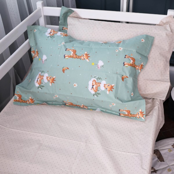 Фото - Комплект постельного белья MirSon Poplin Line Kids 02 Giraffe 220х240 (2200009711657)
